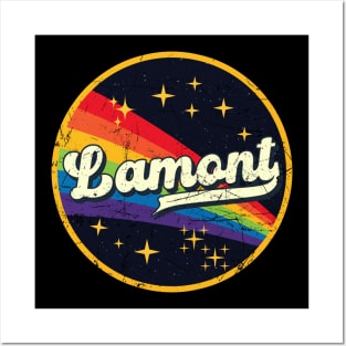 Lamont // Rainbow In Space Vintage Grunge-Style Posters and Art